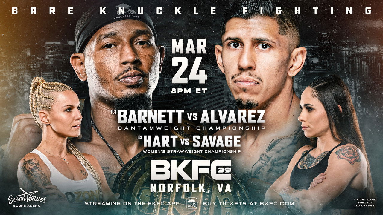 BKFC 39: Barnett vs. Alvarez backdrop