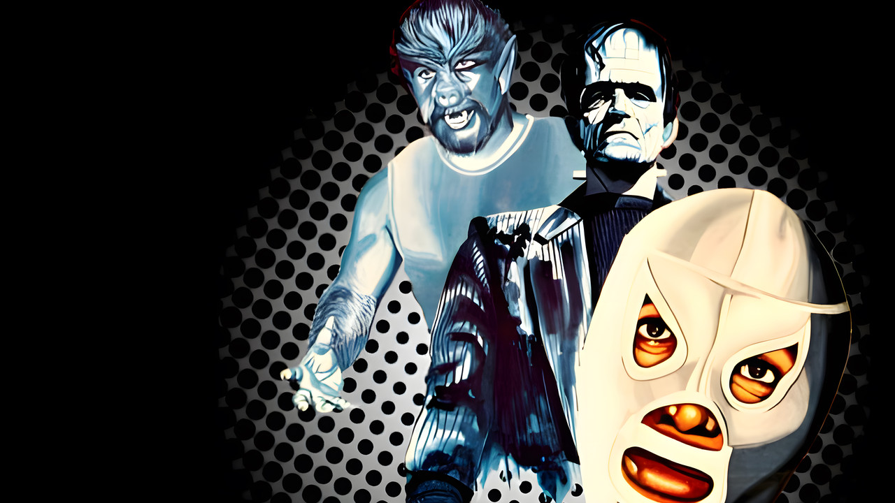 Santo in the Wax Museum backdrop