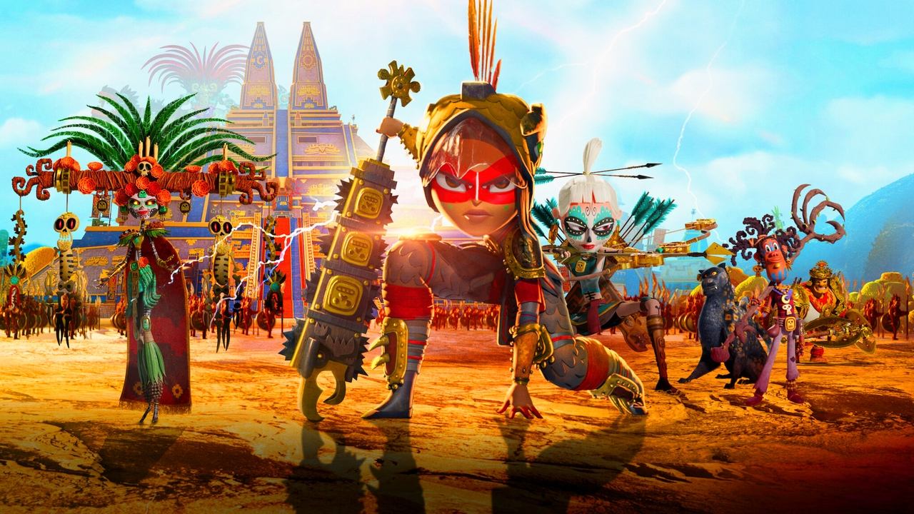 Maya and the Three backdrop