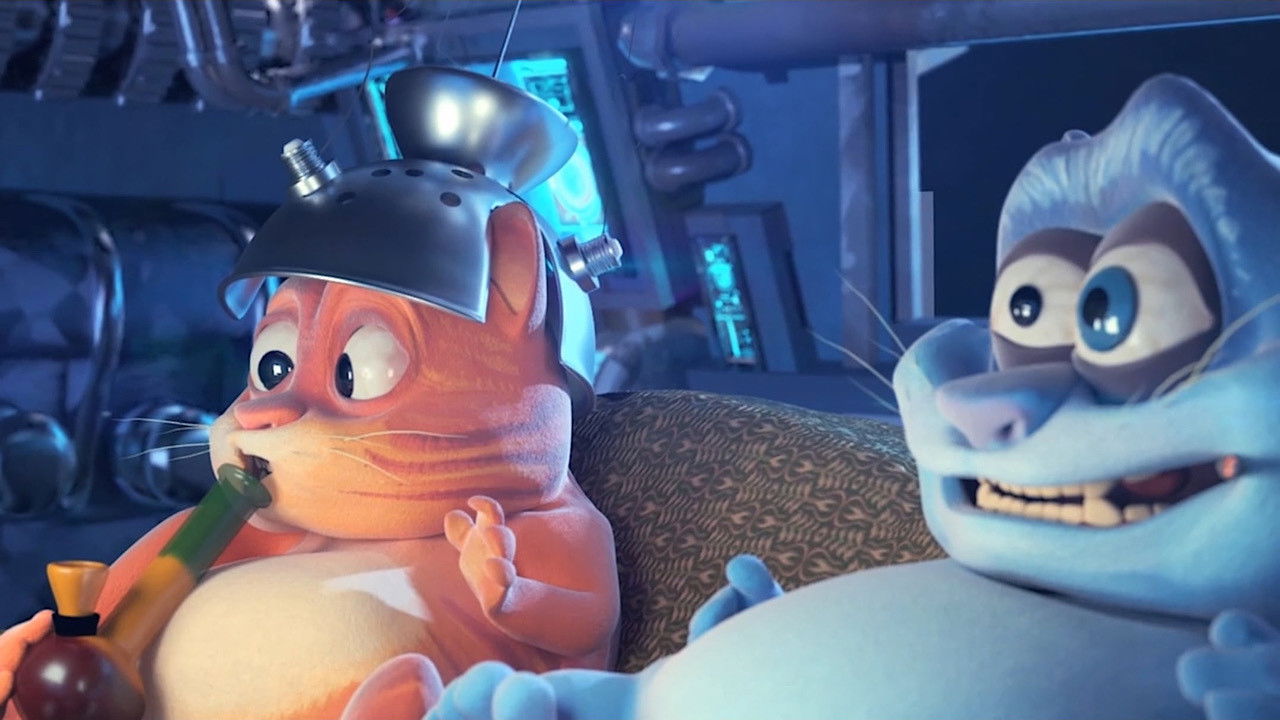 Spaced Cats backdrop