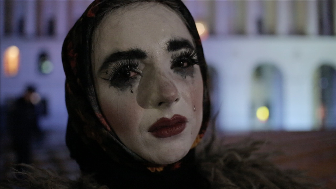 Roses. Film-Cabaret backdrop