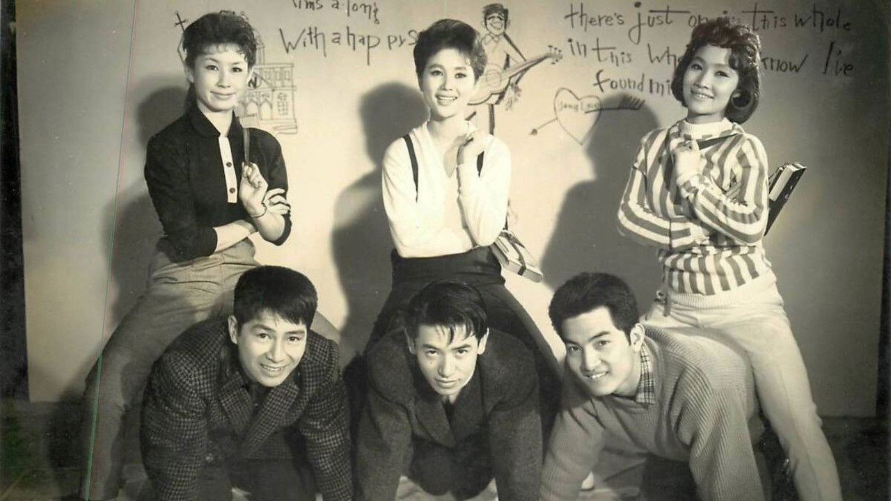 Three Dolls in College backdrop