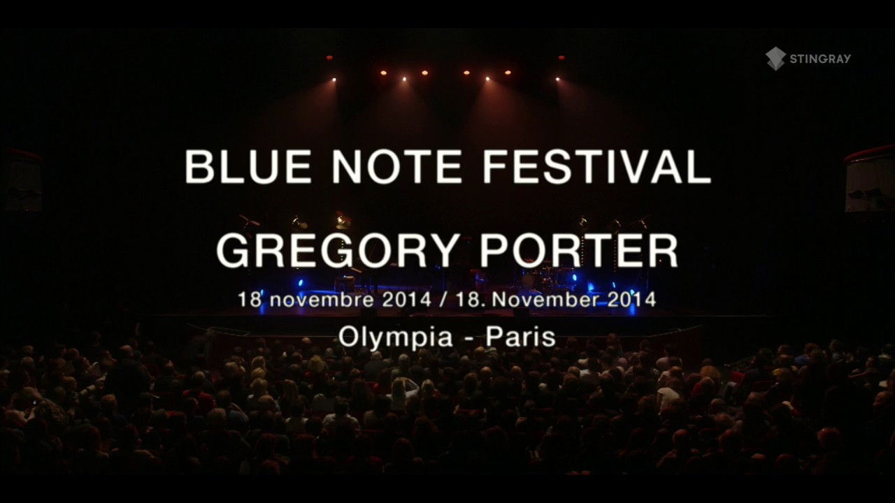 Gregory Porter at the Blue Note Festival - 2014 backdrop