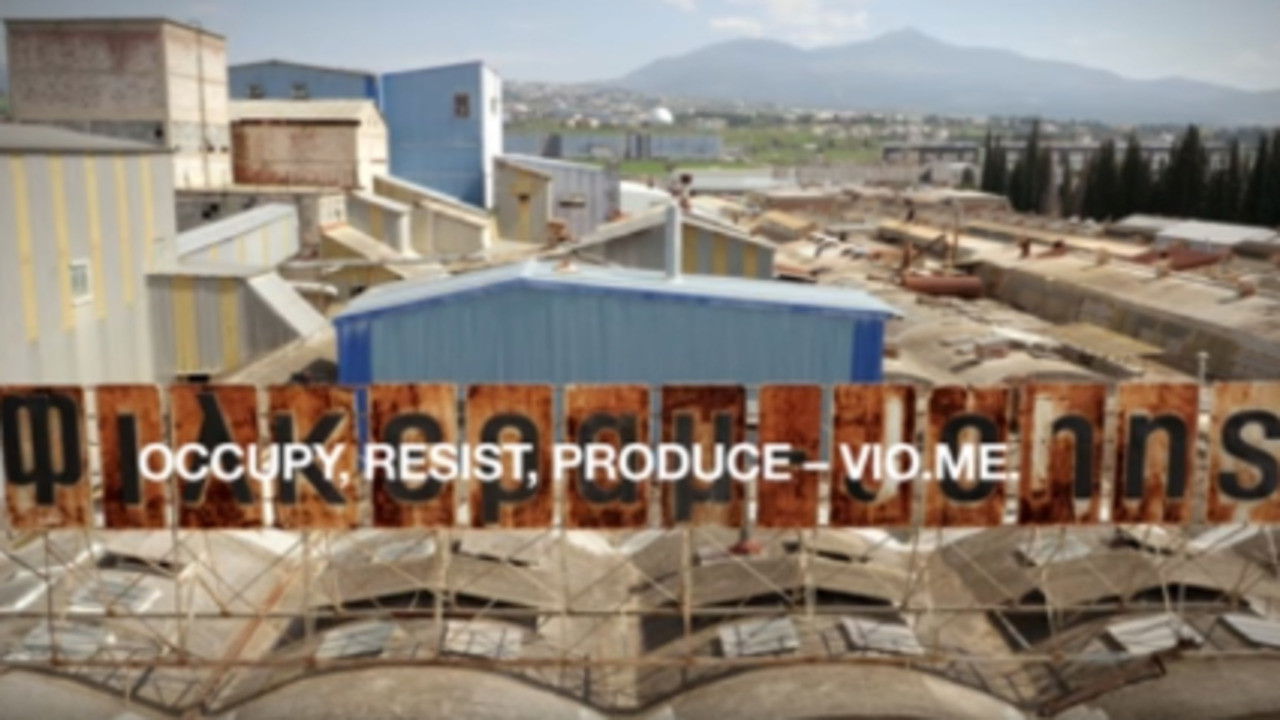 Occupy, Resist, Produce – Vio.Me. backdrop