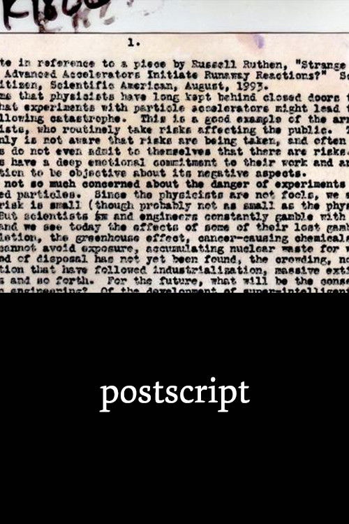 Postscript poster