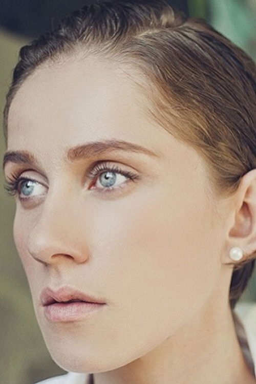 Mariya Biork as girl with a dog