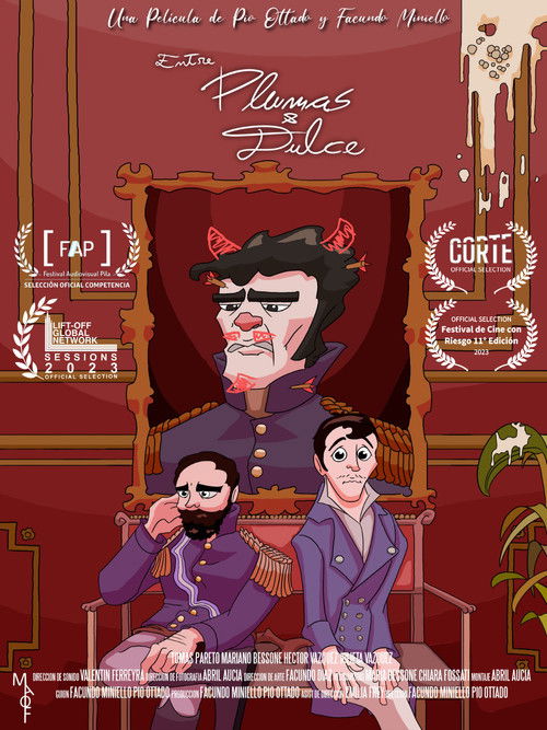 Entre plumas y dulce poster