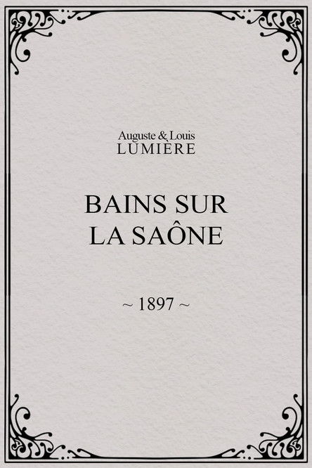 Bains sur la Saône poster