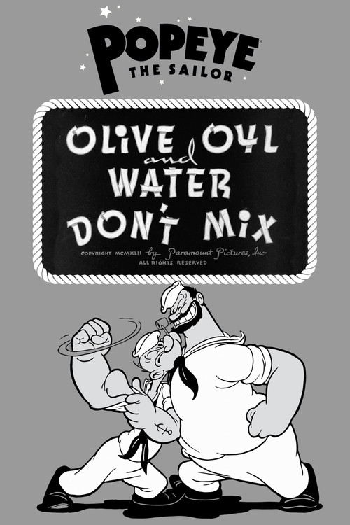 Olive Oyl and Water Don't Mix